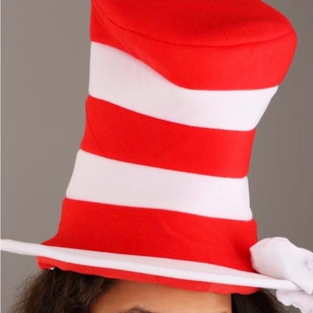 Dr. Seuss Cat in the Hat Costume - Black, White, and Red **new, worn only once** - Picture 7 of 9